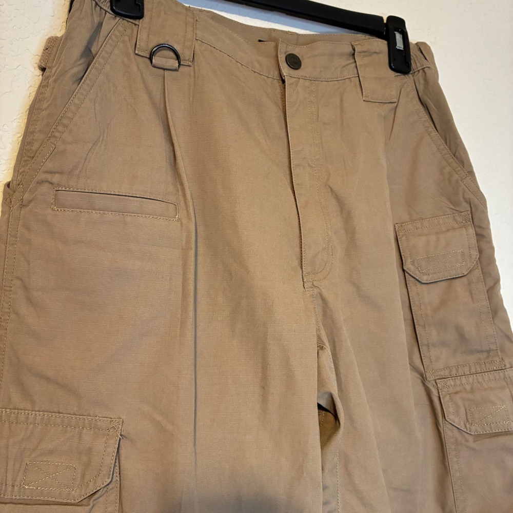 5.11 Tactical Series Men's Tan Cargo Pants Size 32x30 Workwear Cotton Blend - Picture 3 of 13